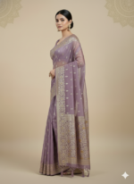 Banarasi Silk Saree (heavy zari woven work) - Image 3