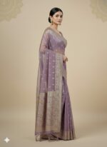 Banarasi Silk Saree (heavy zari woven work) - Image 4